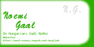 noemi gaal business card